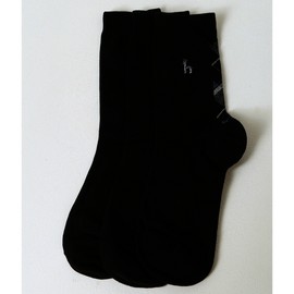 Hazzys (신세계센텀점)선물추천 블랙 체크 배색 중목 양말 3종 세트 HJSS5E153WT (Shinsegae Centum) Gift Recommendation Black Check Pattern Mid-Calf Socks 3-Piece Set HJSS5E153WT