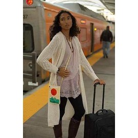 Artovida Crossbody Bag with Strap - Design by Budi Kwan (Indonesia) The Ocean, The Sea, The Wave