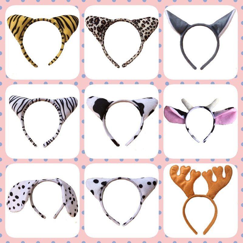 Cicogna Animal Ears Headband, Halloween Cosplay Costume, Props, Selectable Animal