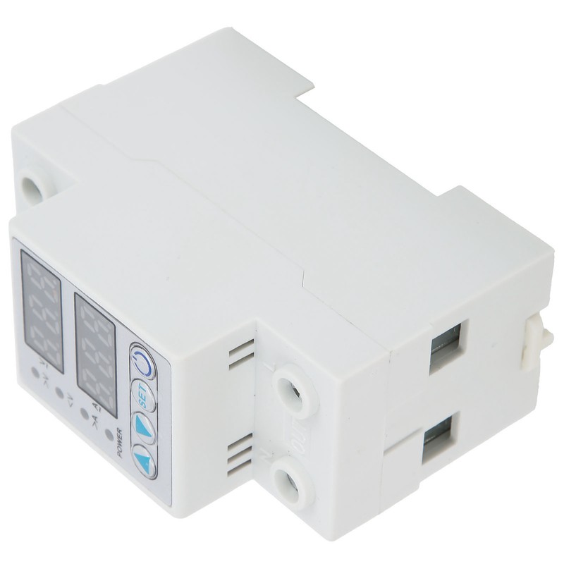 Overvoltage Undervoltage Protector LED Adjustable Self Reset Current Protector AC