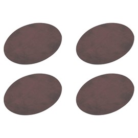 MECCANIXITY Elbow Knee Iron-on Fabric Patches Repair Patches Oval Brown for Clothing Repair Crafts Repair Kit Backpack Shoes Decoration Pack of 4