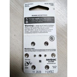 Rayovac Hearing Aid Batteries, Size 10, 6 Pack, Rayovac, Long Lasting Power, Exp 11/2028