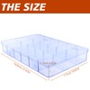 SRNYJAO Plastic Organizer Box, Large 18 Grids Organizer Compartment Box
