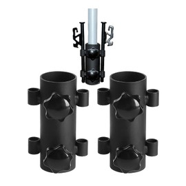 S.fields.inc Tent Pole Fixing Holder, Tarp Pole Fixer, Peg Support, Tent Installation, Camping, Mountain Climbing (Set of 2)