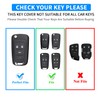 QBUC for Chevy Key Fob Cover with Keychain Soft TPU