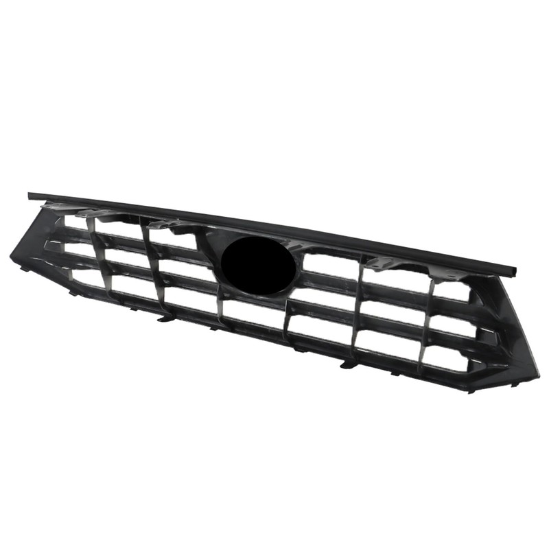 SEBLAFF Chrome Front Bumper Upper and Lower Grille Assembly Set