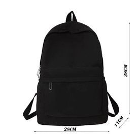 YXQSED School Backpack Womens, Causal Travel School Bags for Teenage Girls Lightweight Rucksack Water Resistant Bookbag for College Womens Mens black