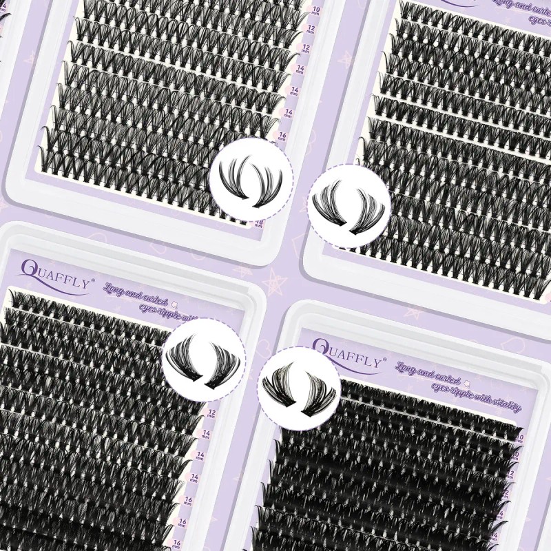 Kit Extensiones De Pestañas, 10-18mm Set De 4 Cajas
