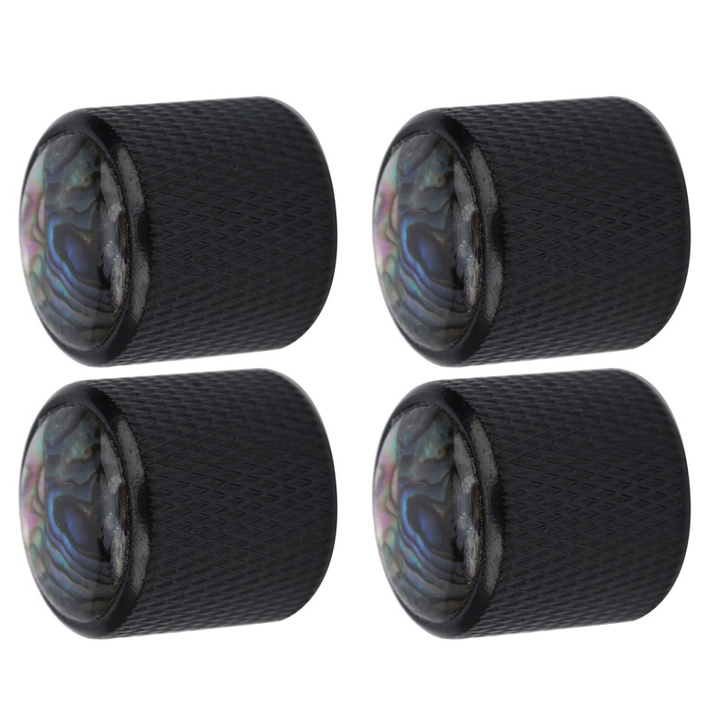 4 Pcs Electric Bass Knob Dome Metal High End Shell