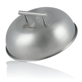 BBQ-Toro Stainless Steel Heat Bell, Diameter 23 cm, Serving Bell, Burger Bell, Stainless Steel, Food Bell, Melting Dome, Grill Bell, Burger Bell, Melting Bell