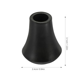 SUPVOX 10pcs Anti-slip Drum Leg Bracket Drum Leg Protectors Drum Rack Pads Snare Drum Part Rubber Drum Rack Rubber Feet Drum Feet Bracket Floor Drum Racks Rubber Feet Drum Kit Black Drum