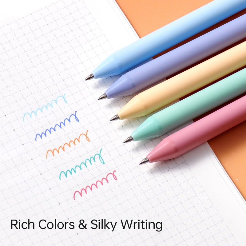 Kaco PURE Gel Ink Pens Sunrise Impression Series 5 Pieces