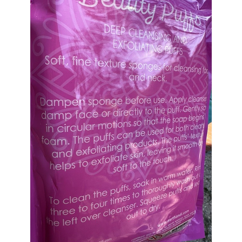 Earth&i BEAUTY PUFFS 💕by earth&i 💕Deep Cleansing & Exfoliating Puffs-2