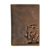 Genuine Leather Document Folder for Fishing Licence, Severely Disabled ID,