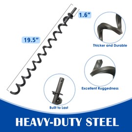 19 1/2" Auger Shaft Screw & Auger Motor Bushing for Pit Boss 820 Series Parts, Pit Boss 820D 820D3 Parts, Pit Boss 820S 820SC 820FB 820XL Auger Motor Replacement, Pit Boss Pro Series II 850PS2 Parts