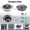 3 In 1 Kitchen Sink Strainer, Upgraded Kitchen Sink Plugs,