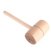 Wooden Mallet Round Head Lightweight Solid Beech Wood Hammer for