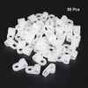 sourcing map Nylon R-type cable clamps, cable clamps, fits wire