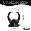 12-Pack Multi-Use Aquarium Suction Mounts , 2.5cm Secure Clips ,