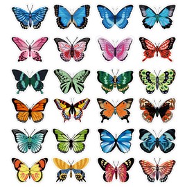24 Pieces Butterfly Magnetic Bookmarks, 6.8 x 4.7 cm, Cute Bookmarks, Magnetic Page Markers, Animal Magnetic Page Markers