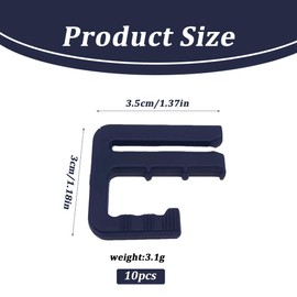 10 Stück Verstellbare Nagelfreie Taillenschnallen, Hosen Expander Button, Nähfreiknopf Button Pins Abnehmbarer Jeansknopf Hosen Clips （Blau）