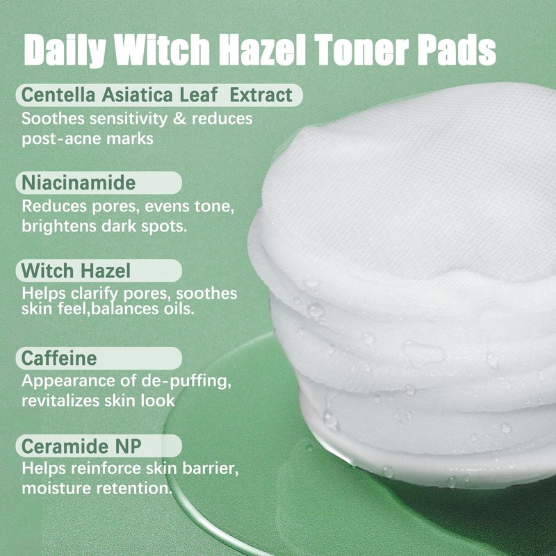 Kestper Madecassoside & Caffeine Toner Pads|Soothe Redness,Strengthen Barrier & Refine