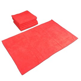 Arkwright Microfiber Gym Towel - Pack of 12 - Super Soft, Quick Dry Workout Sweat Towels, 300 GSM Lightweight & Absorbent for Sports, Working Out, Yoga, and Spa, 16 x 27 in, Red