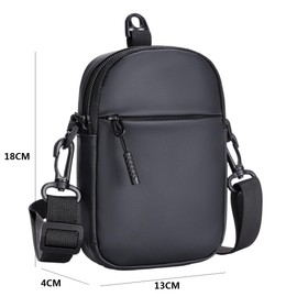 Tohrugue Small Bag for Men Crossbody Phone for Men Women Chest Bag Crossbody Bag for Sports, Travel, Work, Hiking and Sports, black