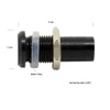 Alpinetech 6mm 1/4" Blue 12V LED Metal Indicator Pilot Custom