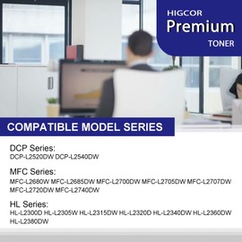 TN660 Toner Cartridge Replacement for Brother TN660 TN630 TN-660 High Yield to use with HL-L2300D HL-L2380DW HL-L2320D DCP-L2540DW HL-L2340DW HL-L2360DW MFC-L2720DW Printer (Black, 2 Pack)