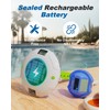 BALDR Pool Thermometer Floating Easy Read, Solar Ponds Thermomter with