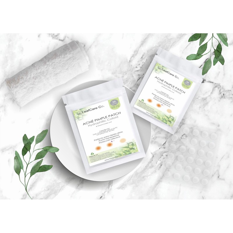 Leafcare Co. 2 pack con 36 pzs, Patch anti acne,
