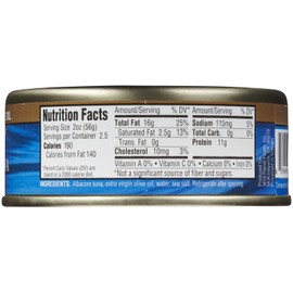 Wild Planet, Tuna Albacore Wild In Extra Virgin Olive Oil, 5 Ounce