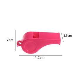 YUEMING 5Pcs Whistles for Kids, Plastic Sports Whistles with Lanyard, Loud Crisp Sound Whistle for Coaches Referees Officials Sports Lifeguards Survival Emergency Training (Random Color)