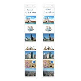 2 Photo Holders with 8 Pockets in Landscape - Pockets Sized 13 x 16,9 cm