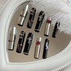 NAIL ANGEL 10PCS/SET Glamorous Handmade Press On Nails Dark Metal