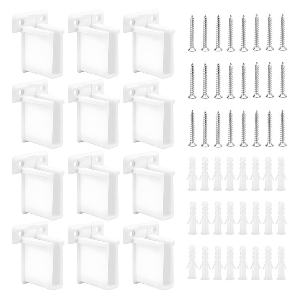 12 Pack Wire Shelf End Bracket, Closet Shelf Brackets Wire