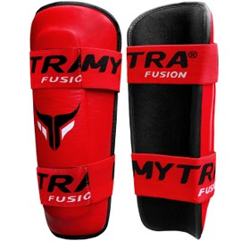 Mytra Fusion Shin Pads (Red, S/M)