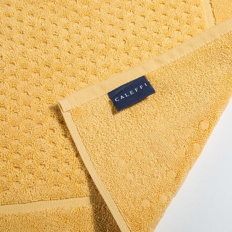 Caleffi Bathroom Carpet, Cotton, Yellow, CM 60X100
