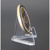 10 Pack 1.4 Inches Clear Easel Stands Mini Acrylic Coin