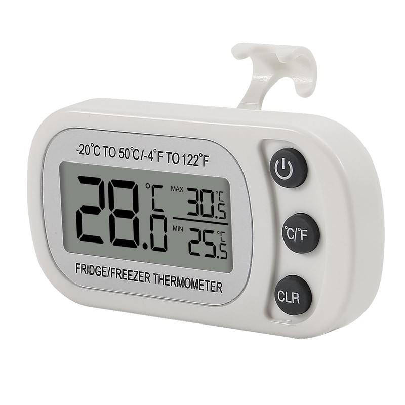 AITRIP 2 Pack Refrigerator Thermometer, Digital Freezer/Fridge Thermometer with Hook