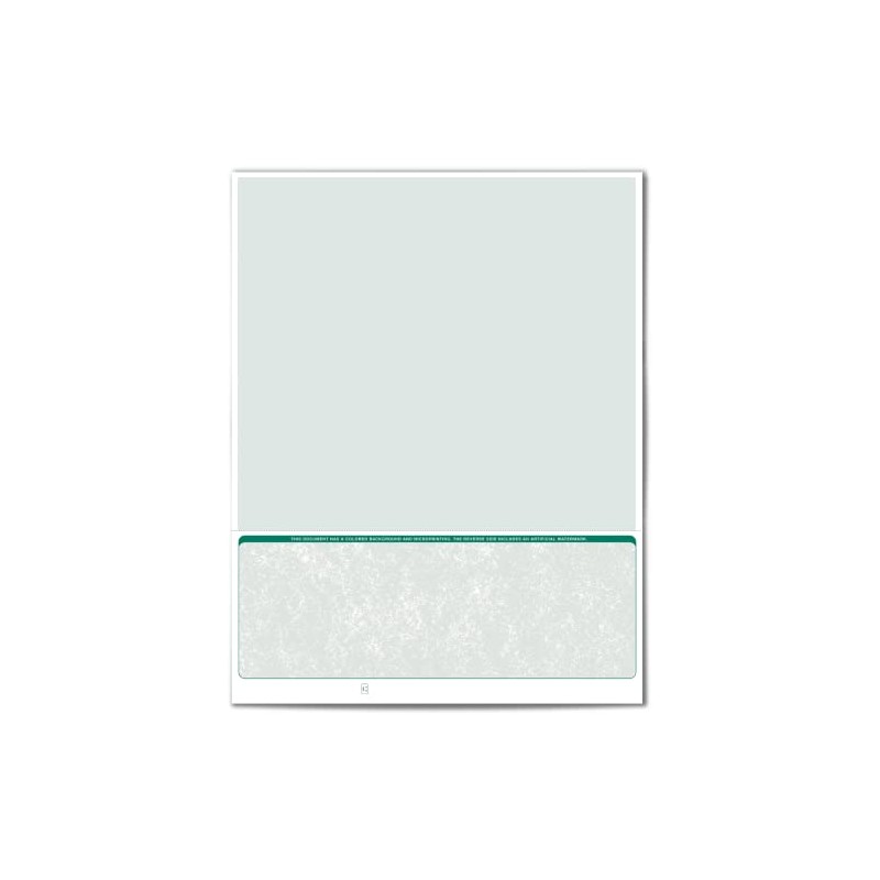 VersaCheck ValueChex - 500 Blank Business Voucher Checks - Green