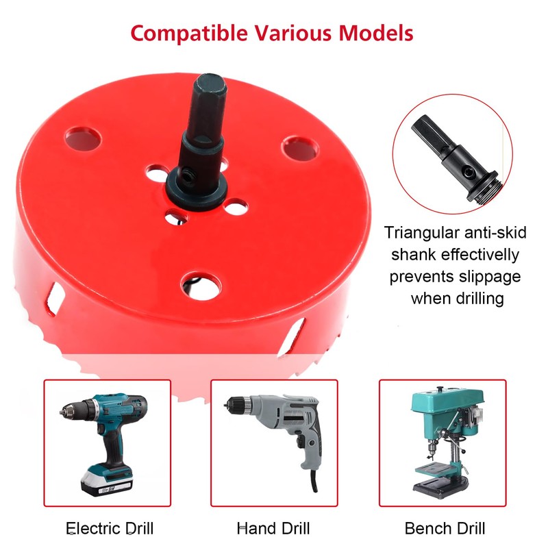 Hole Saw 3 3/4" / 95mm, HSS Bi-Metal Drill Hole