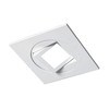 NICOR Lighting 4 inch White Square Multi-Adjustable Recessed LED Downlight,
