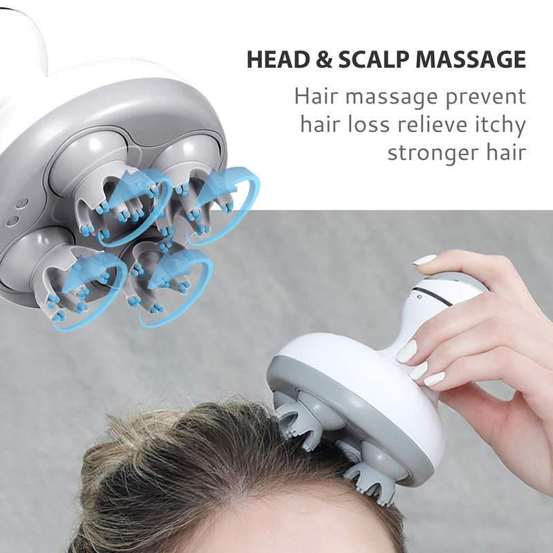 COMFIER Electric Cordless Hair Scalp Massager with Kneading 84 Massage