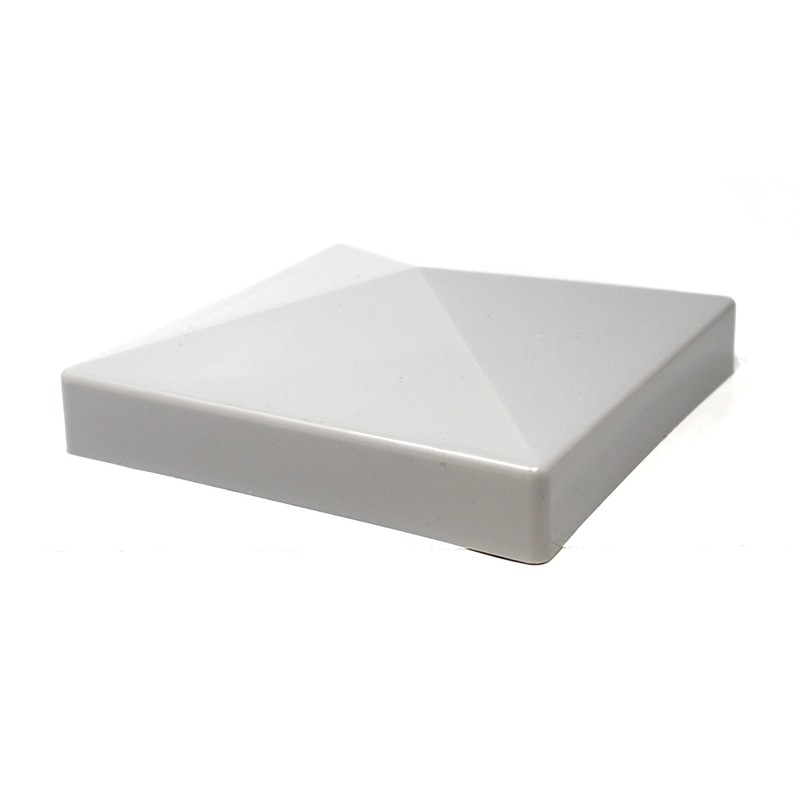 True 6x6 (155mm x 155mm) Plastic Pyramid Vinyl Fence Post