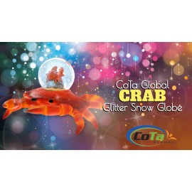 CoTa Global Crab Snow Globe - Sparkly Figurine with Sparkling Glitter - 45mm