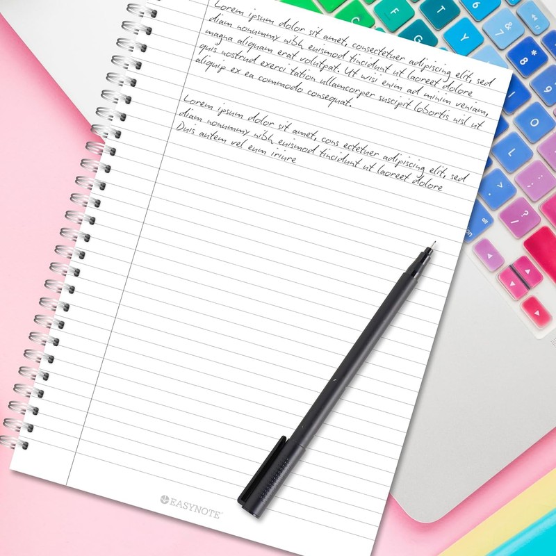 HOVUK Wire-Bound Spiral Notebook Journal, Composition Notebook with Pre-Perforated Pages,