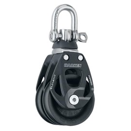 Harken 60mm Double Aluminum Element Block w/Swivel