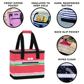 SCOUT The Stiff One - Large, Soft, Lightweight, Insulated Cooler with Hard Bottom, Beach, Family, Travel, Picnic Cooler